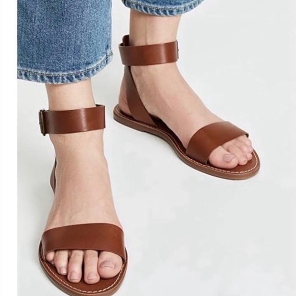 Madewell Like New Tan Leather Sandals - Picture 1 of 3